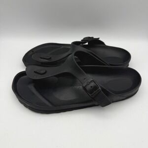 Birkenstock Gizeh EVA Sandal Women 39 US 8-8.5 Black Thong Flip Flop Waterproof